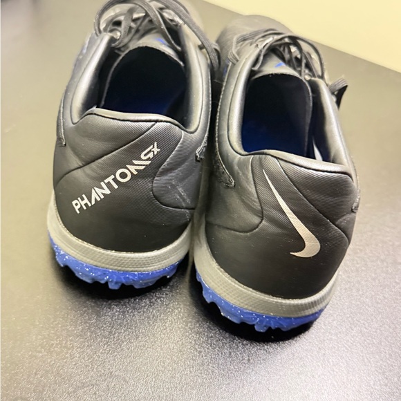 Nike Phantom GX Academy DF FG Soccer Cleats Black/Blue  Mens Size 10.5